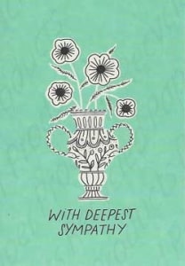 Recycled Paper Greeting Sympathy Greeting Card, Expression of Sympathy Greeting Card