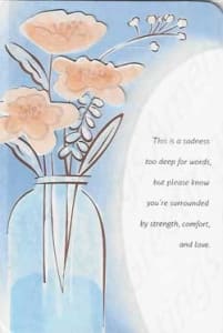 American Greetings Sympathy Greeting Card