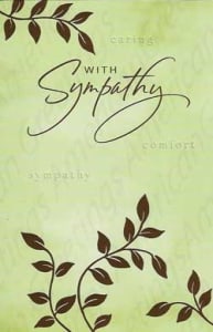 American Greetings Sympathy Greeting Card