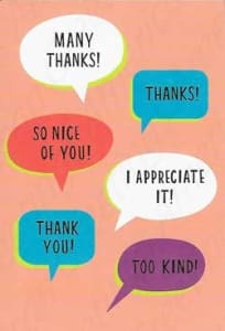 American Greetings Thank You Greeting Card