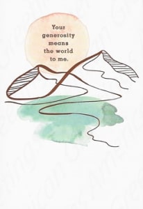 American Greetings Thank You Greeting Card