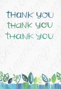 American Greetings Thank You Greeting Card