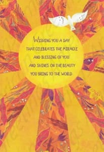 Inspirational and religious birthday card