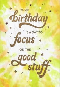 Inspirational and religious birthday card