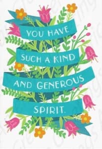 Inspirational and religious friendship card