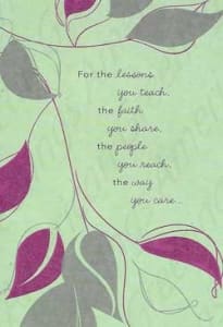 Inspirational and religious friendship card