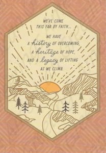 Inspirational and religious friendship encouragement card