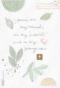 Inspirational and religious friendship, encouragement card