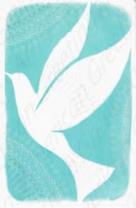 Inspirational and religious blank note card