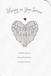 Inspirational and religious sympathy card