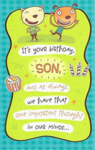 Pkt #199-328-Son Birthday