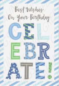 Masculine Birthday Greeting Card