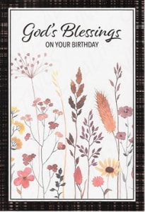 Inspirational Birthday Greeting Card, Religious Birthday Greeting Card