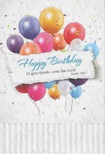 Inspirational Birthday Greeting Card, Religious Birthday Greeting Card