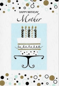 Mother Birthday Greeting Card, Mom Birthday Greeting Card