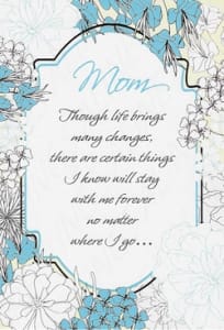Mother Birthday Greeting Card, Mom Birthday Greeting Card