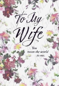 Wife Birthday Greeting Card, Spouse Birthday Greeting Card