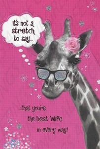 Wife Birthday Greeting Card, Spouse Birthday Greeting Card