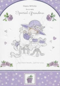 Grandma Birthday Greeting Card, Grandmother Birthday Greeting Card