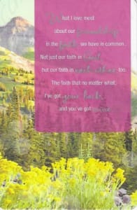 American Greetings Inspirational Friendship Card