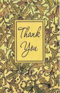 Pre-priced Thank You Cards, Value Priced Thank You Cards