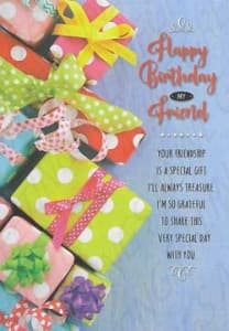 Pre-priced Friend Birthday, Value Priced Friend Birthday