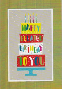 Pre-priced Belated Birthday Cards, Value Priced Belated Birthday Cards