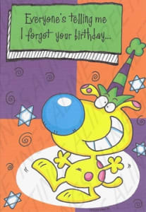 Pre-priced Belated Birthday Cards, Value Priced Belated Birthday Cards