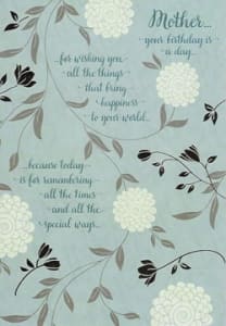 Pre-Priced Mother Birthday Cards, Value Priced Mother Birthday Cards