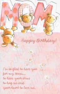 Pre-Priced Mother Birthday Cards, Value Priced Mother Birthday Cards
