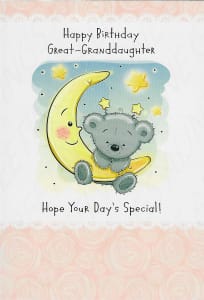 Pre-Priced Great Granddaughter Birthday Cards, Value Priced Great Granddaughter Birthday Cards