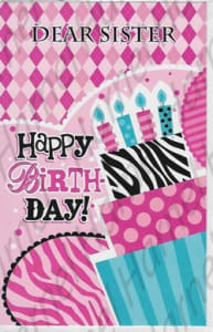Pre-Priced Sister Birthday Cards, Value Line Sister Birthday Cards