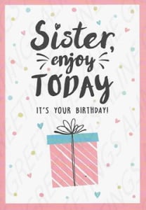 Pre-Priced Sister Birthday Cards, Value Line Sister Birthday Cards