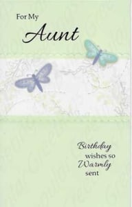 Pre-Priced Aunt Birthday Cards, Value Line Aunt Birthday Cards