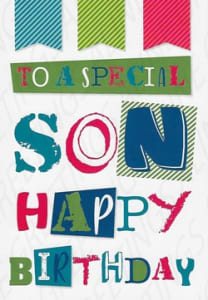 Pre-Priced Son Birthday Cards, Value Priced Son Birthday Cards