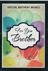 Pre-Priced Brother Birthday Cards