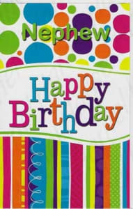 Pre-Priced Nephew Birthday Cards