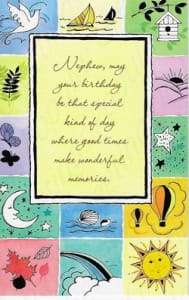 Pre-Priced Nephew Birthday Cards