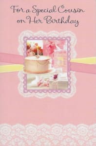 Pre-Priced Cousin Birthday Cards