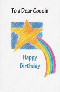 Pre-Priced Cousin Birthday Cards