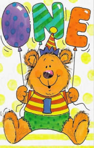 Pkt #9-364-Age 1 Birthday