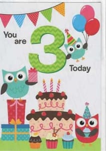 Pkt #9-366-Age 3 Birthday