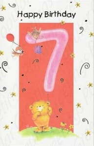 Pkt #9-370-Age 7 Birthday