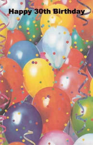Pkt #9-375-Age 30 Birthday