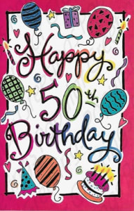 Pkt #9-377-Age 50 Birthday