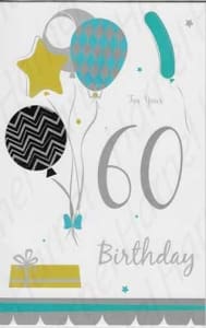 Pkt #9-378-60-Age 60 Birthday