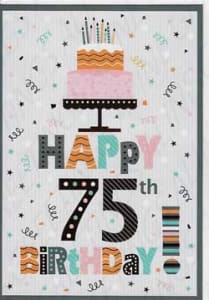 Pkt #9-378-75-Age 75 Birthday