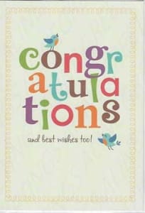 Pkt #9-834-Congratulations