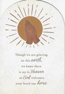 American Greetings Sympathy Greeting Card
