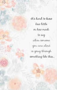 American Greetings Sympathy Greeting Card